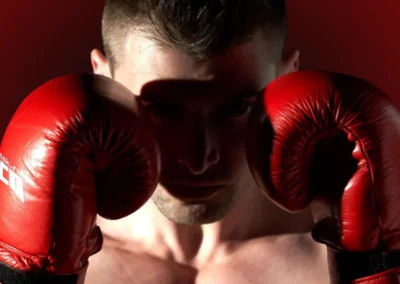 Boxeur en garde